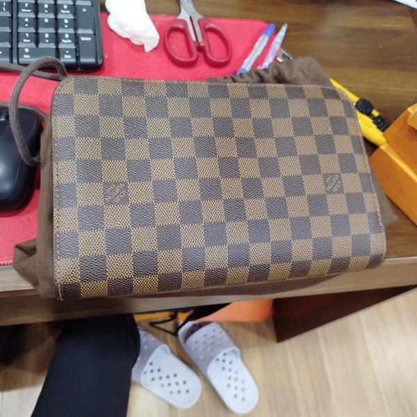 Túi LV Clutch ô vuông nâu (SN5111) sz24 (LT) KG+