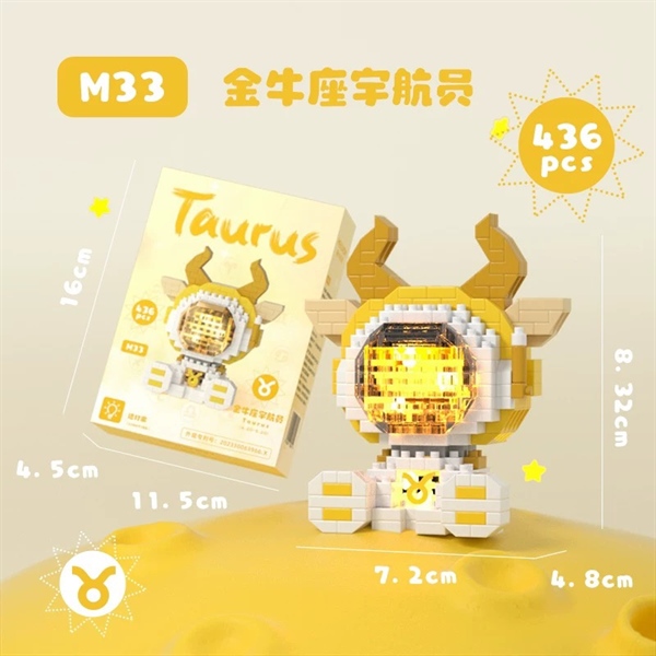 Bộ Xếp Hình Phi Hành Gia CHĐ Phát Sáng - Taurus - Kim Ngưu (M33)