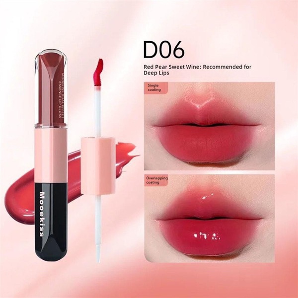 MOOEKISS Dual Effect Essence Lip Gloss Son 6g D06