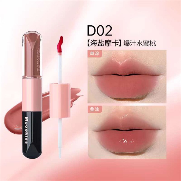 MOOEKISS Dual Effect Essence Lip Gloss Son 6g D02