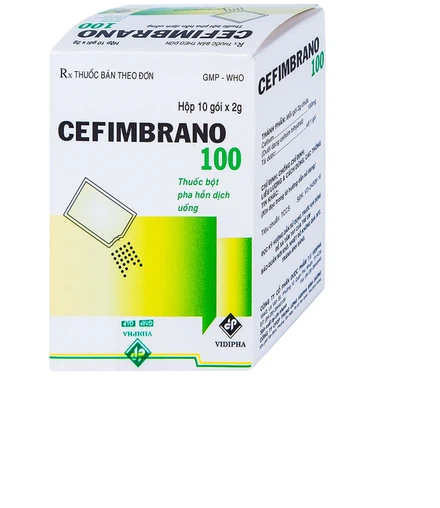 Thuốc Cefimbrano 100 (Cefixime 100mg) Vidipha điều trị nhiễm khuẩn (10 gói x 2g)