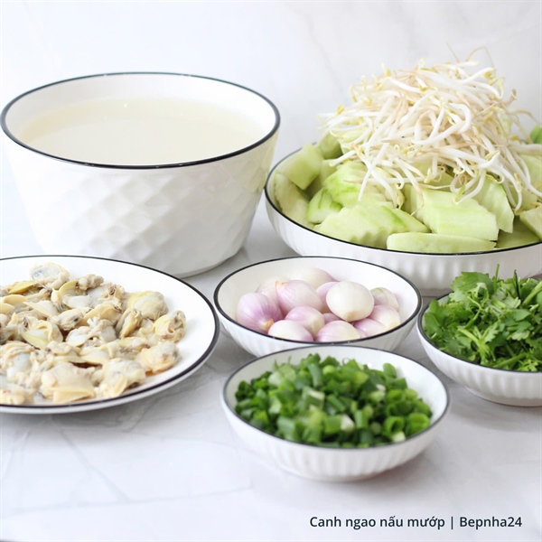 Canh ngao nấu mướp (Set)