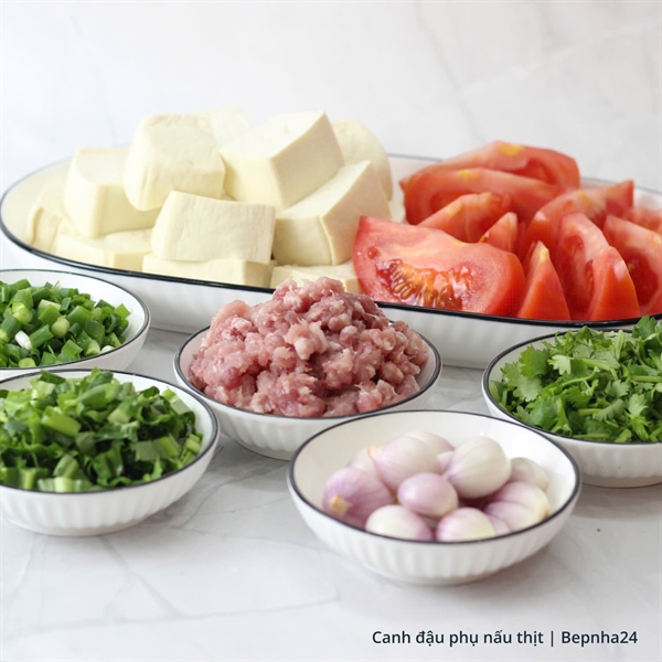 Canh đậu phụ nấu thịt (Set)