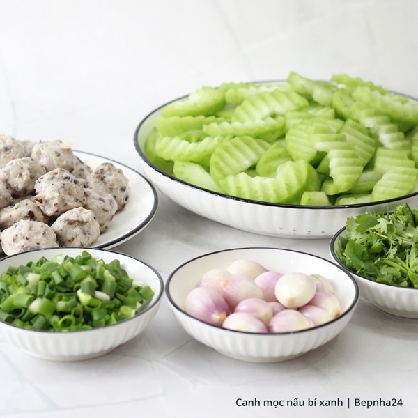 Canh mọc nấu bí xanh (Set)