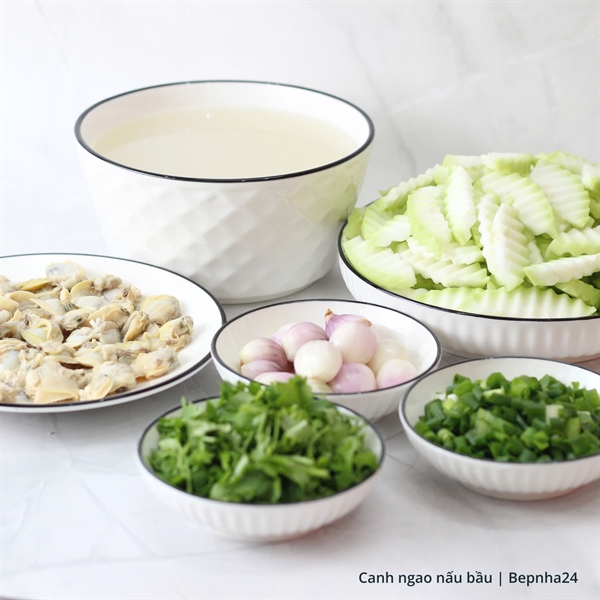 Canh ngao nấu bầu (Set)
