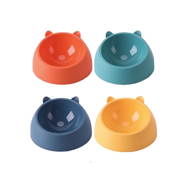 YAYA - Bát ăn mặt mèo nghiêng màu sắc NHỎ 11.5*6.5*14cm