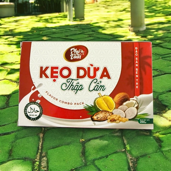 Kẹo dừa Phú Vinh hộp 250g - Thập cẩm