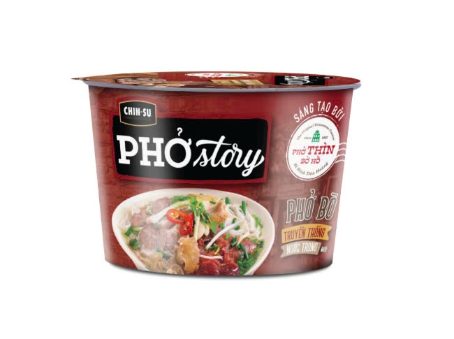 Chinsu phở bò tô Story có thịt thật 134g - Instant Pho with meat