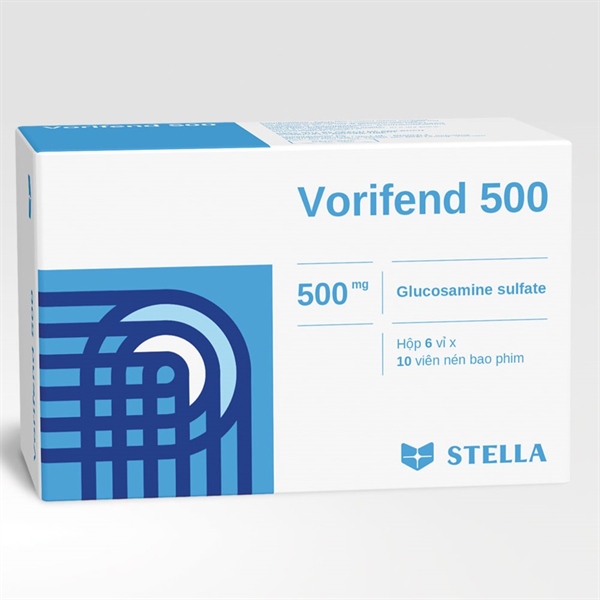 Vorifend 500 (Glucosamine sulfate) (Hộp 6 vỉ x 10 viên) - Stella