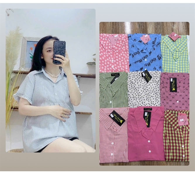 Áo sơmi viền tay 440