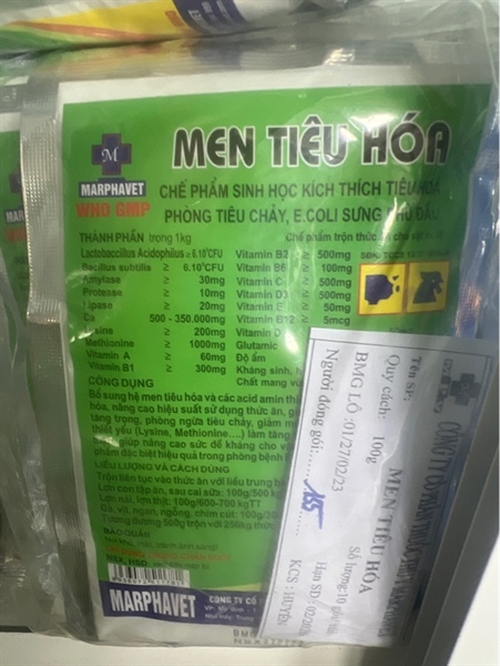 MARR-Men tiêu hoá marpha 100g