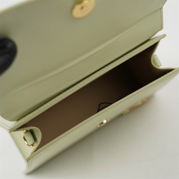 Túi Jacquemus Handle xanh mint sz23 +