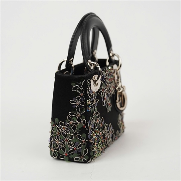 Túi Dior Lady đen đính cườm (04-MA-1126) szmini (HC)+