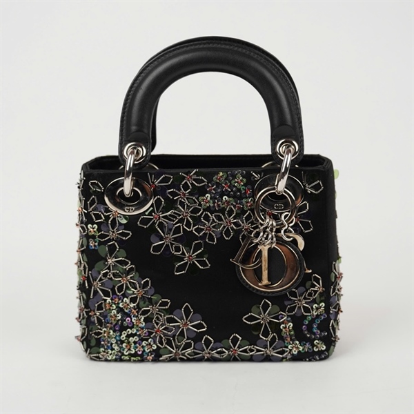 Túi Dior Lady đen đính cườm (04-MA-1126) szmini (HC)+