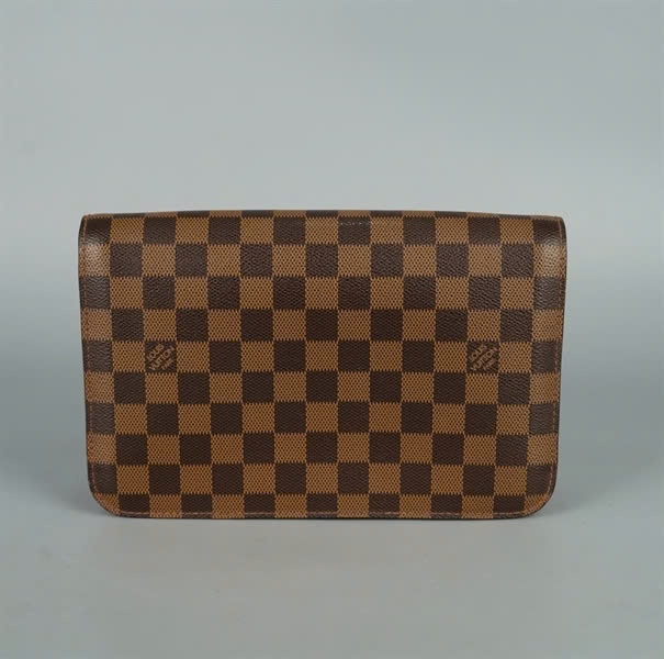 Túi LV Clutch ô vuông nâu sz24 (LT) KG+
