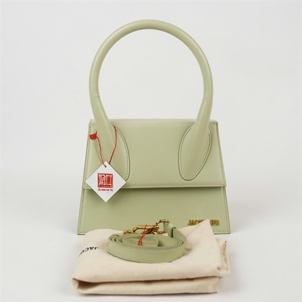 Túi Jacquemus Handle xanh mint sz23 +