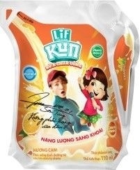 Sữa chua uống tiệt trùng Lif Kun Hương cam 110ml
