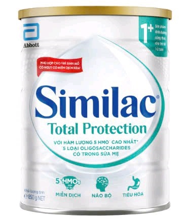 Sữa Similac Total Protection 1+ 850g (Cho trẻ từ 1-2 tuổi) (Thùng 12 hộp) - Abbott/Ailen
