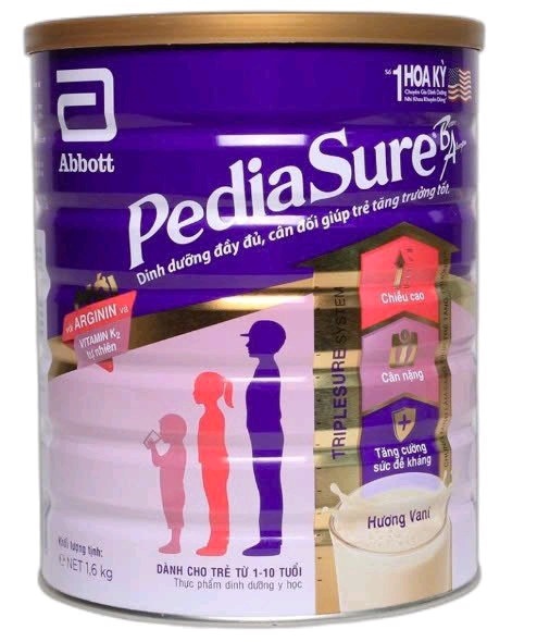 Sữa PediaSure ít ngọt hương Vani 380g (Thùng 24 hộp) - Abbott