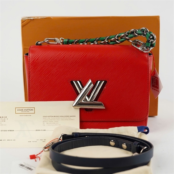 Túi LV Twist đỏ (AR3108) 2 strap sz23 (HN) KG+