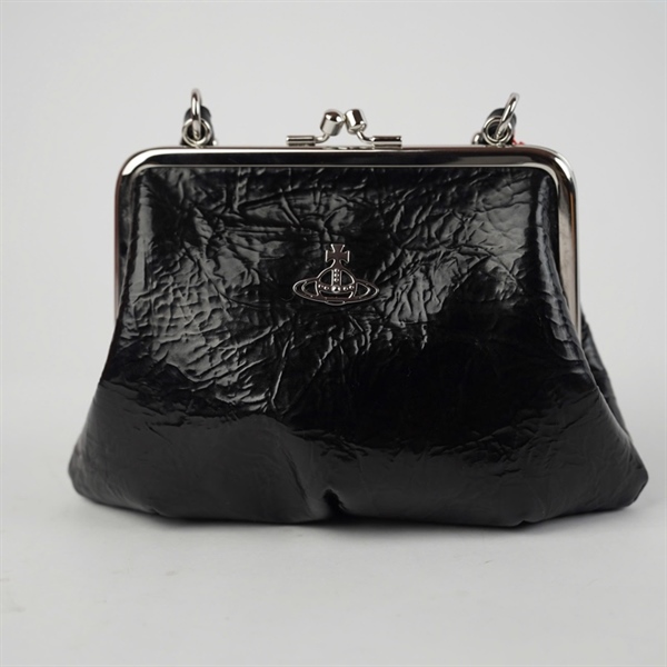 Túi Vivienne Westwood đen kèm tag xanh sz21 (HN) KG+