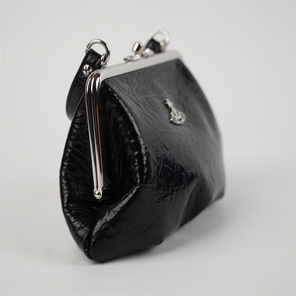 Túi Vivienne Westwood đen kèm tag xanh sz21 (HN) KG+