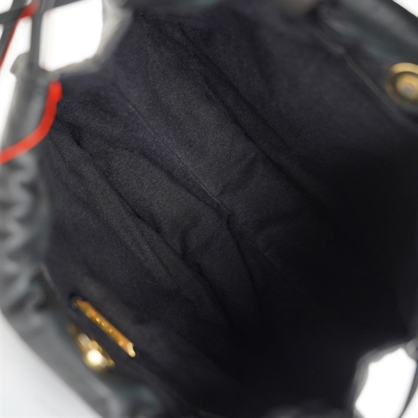 Túi Loewe đen dây rút sz24 KG+