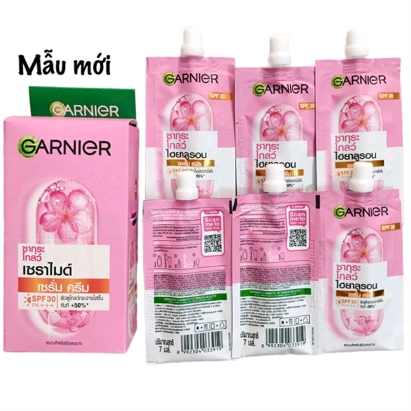 Garnier dưỡng trắng da và chống nắng 7ml