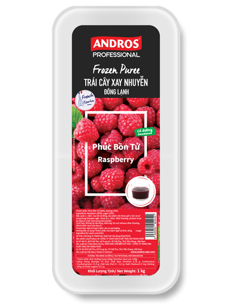 Andros Frozen Puree Phúc Bồn Tử 1Kg