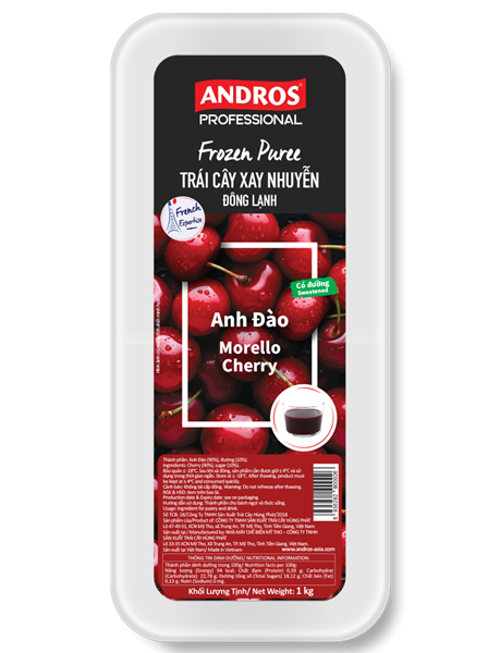 Andros Frozen Puree Anh Đào 1Kg