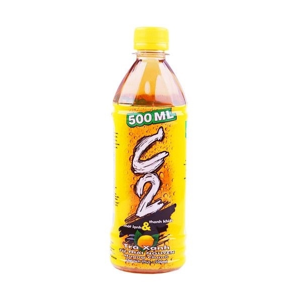 Trà Xanh Vị Chanh C2 Chai 500ml