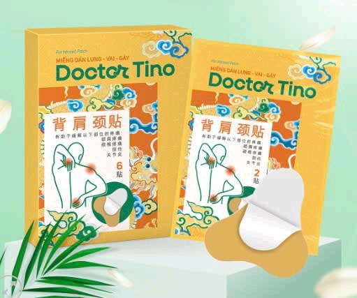 Hình chữ Y-Miếng dán lưng vai gáy Doctor Tino (Hộp 3 túi x 2 miếng) - Trung Quốc