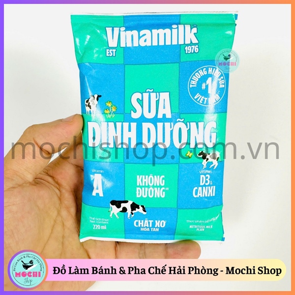 Sữa tươi không đường Vinamilk 220ml