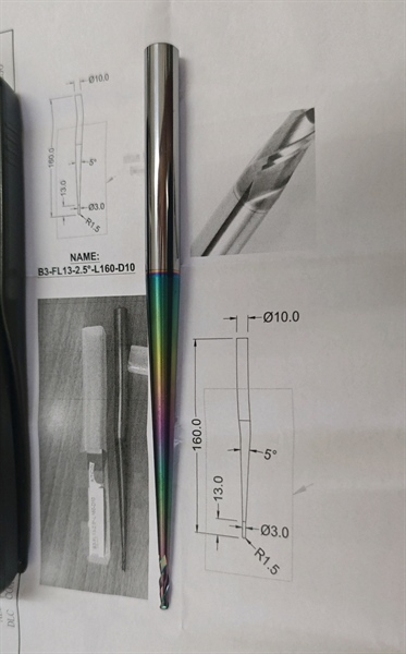 Phay định hình B3-FL13-2.5°-L160-D10 (Cái) - Việt Phát