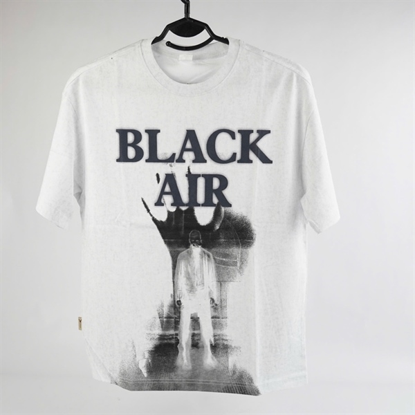 Áo thun xám in chữ Black Air 2XL KG+