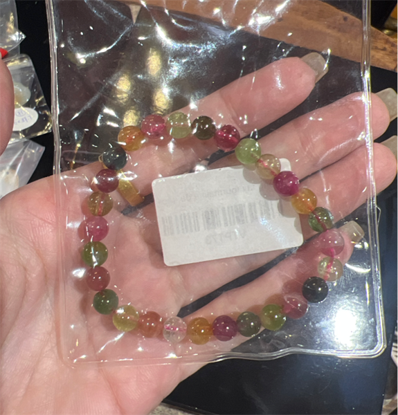 Vòng tay tourmaline đa sắc+