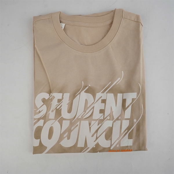 Áo thun cam in chữ Student Council 2XL KG+