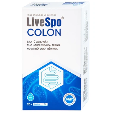 Thực phẩm bổ sung LiveSpo Colon bổ sung vi sinh vật có lợi, kích thích và tăng cường tiêu hóa (20 ống x 5ml)