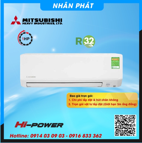 Máy lạnh 1Hp SRC09CTR-W5/-S5 Mitsubishi