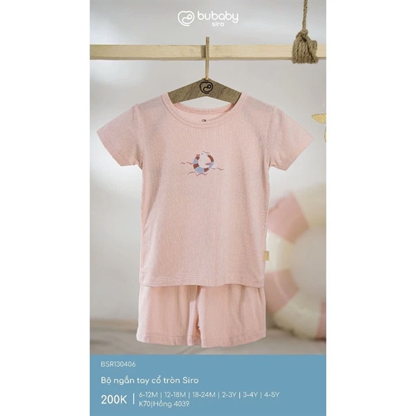 SR1304 - 18M/5Y Bộ ngắn tay cổ tròn Siro