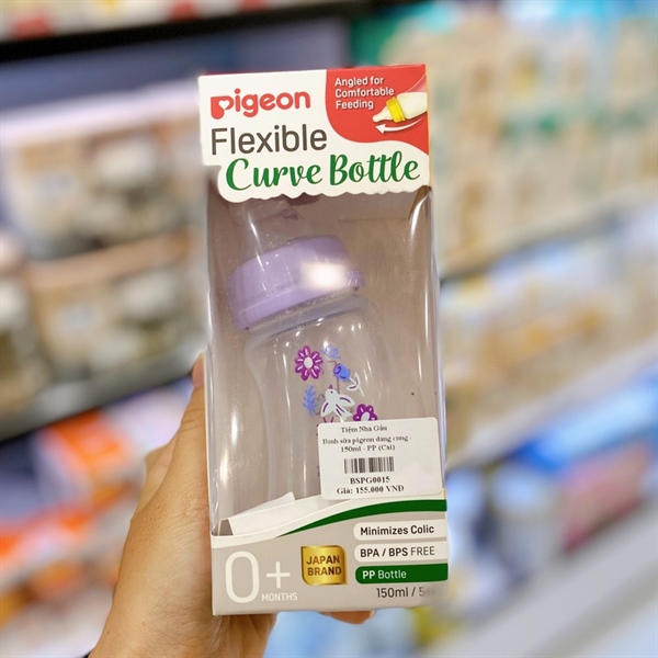 Bình sữa pigeon dáng cong PP 150ml