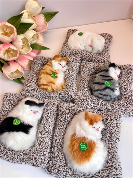 MÈO NẰM CÓ ÂM THANH SIZE 20CM