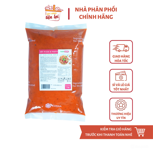 Xốt pizza & pasta- vị nguyên bản 1kg