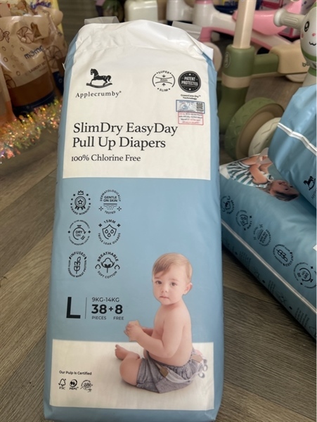Bỉm quần ngày ngựa Applecrumby L38+8 (9-14kg)