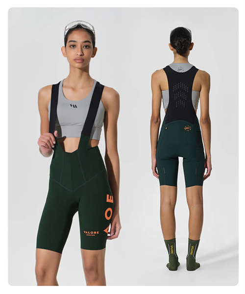 Quần Yếm Đạp Xe Nuova Deep Green Nữ chính hãng Valore Monton đường dài 200km chất liệu nhập khẩu Itali