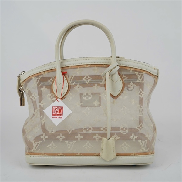 Túi LV Handle hoa trắng kèm ổ+ 2 chìa sz28 KG+