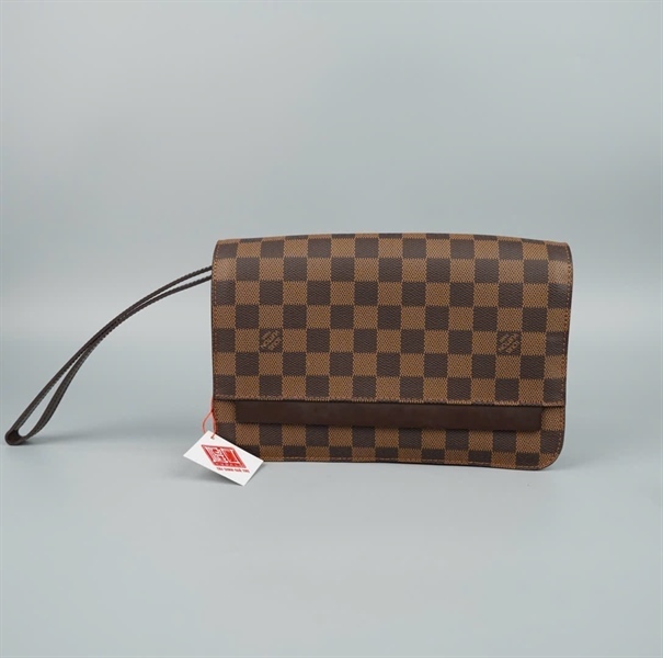 Túi LV Clutch ô vuông nâu FL1014 sz25 (LT) KG+