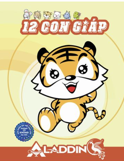 Tập 12 Con Giáp ( Tie ) 96 trang ( 4 ô, 5 ô ) định lượng 120