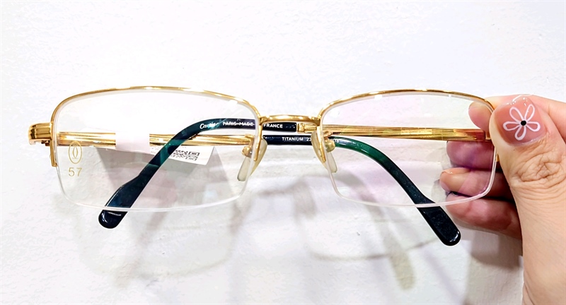 Kính gọng Titanium 23KGB Cartier57-18