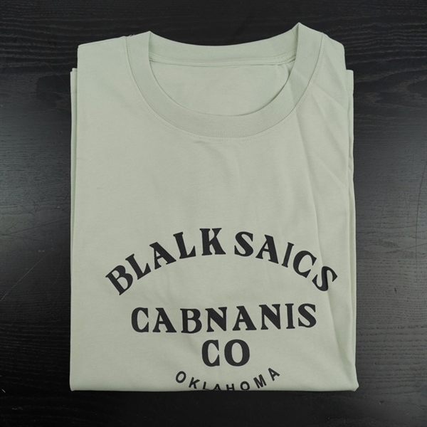 Áo thun xanh in chữ Black Saics KG+